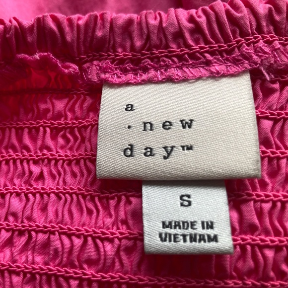 A New Day Pink Square Neck Puff Sleeve Mini Dress - Picture 7 of 7